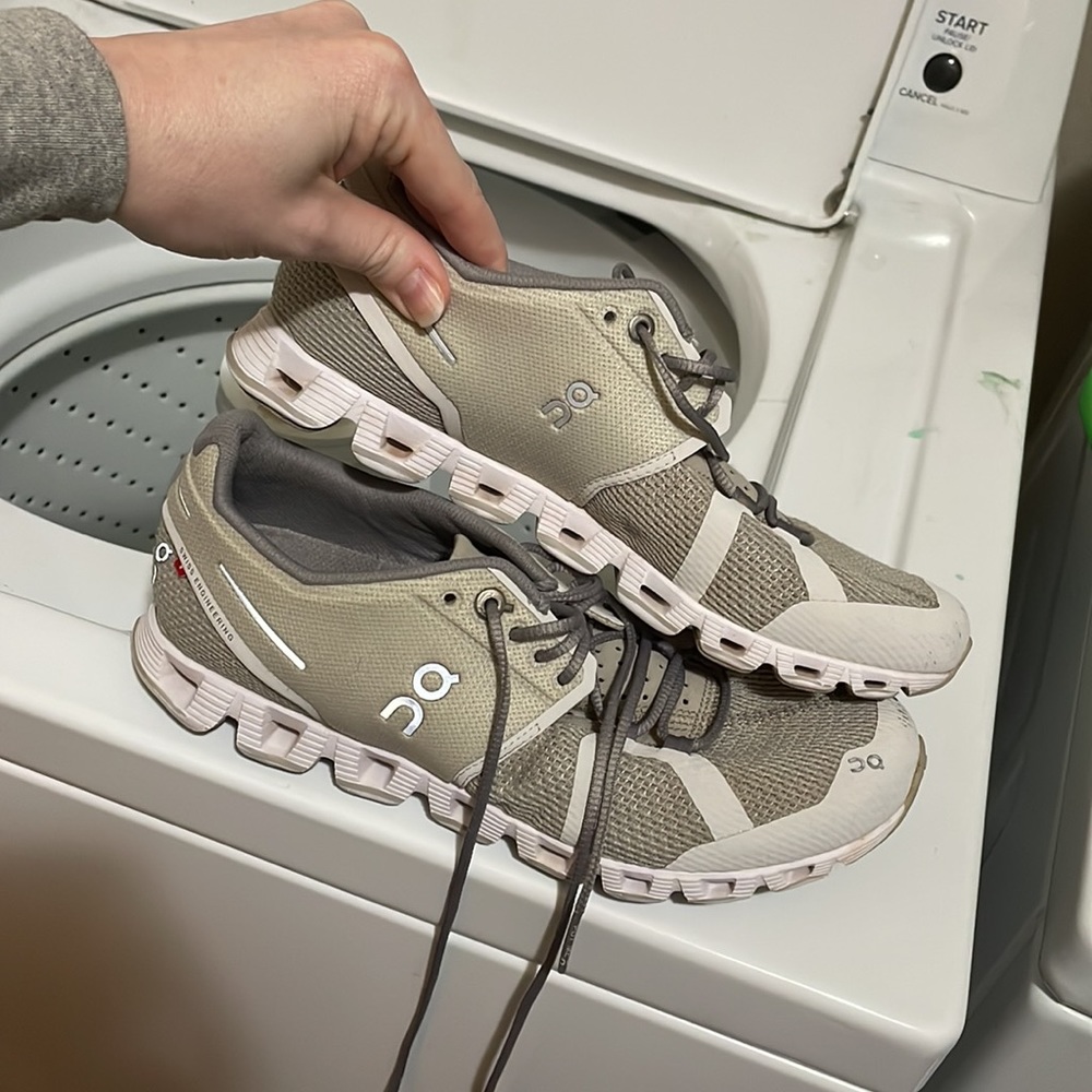 On cloud shoes
